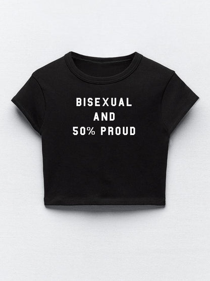 Bisexual and 50% Proud T-Shirt